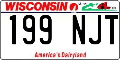 WI license plate 199NJT