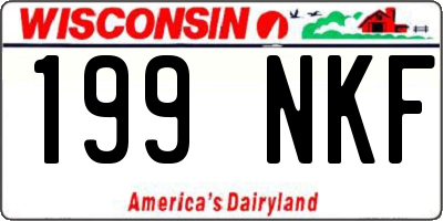 WI license plate 199NKF
