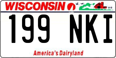 WI license plate 199NKI
