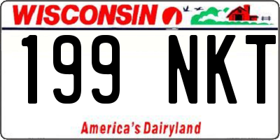WI license plate 199NKT