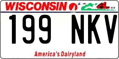WI license plate 199NKV