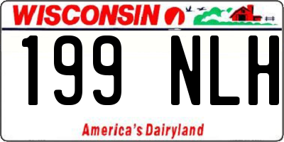 WI license plate 199NLH