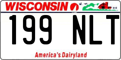WI license plate 199NLT