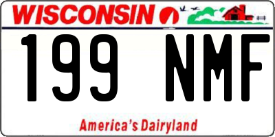 WI license plate 199NMF