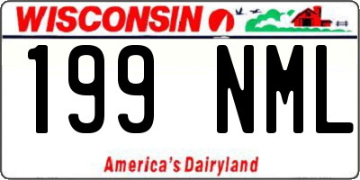 WI license plate 199NML