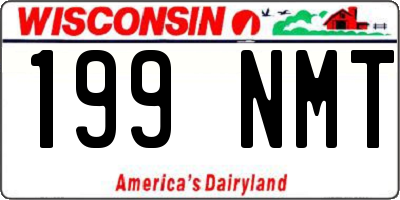 WI license plate 199NMT