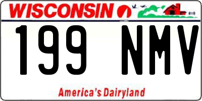WI license plate 199NMV