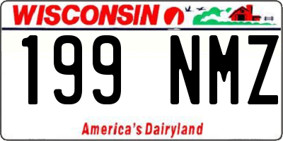 WI license plate 199NMZ