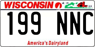 WI license plate 199NNC