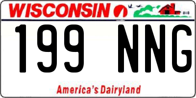 WI license plate 199NNG