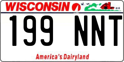 WI license plate 199NNT