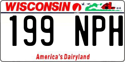 WI license plate 199NPH