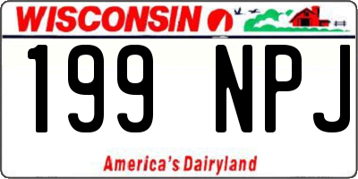 WI license plate 199NPJ