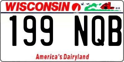 WI license plate 199NQB