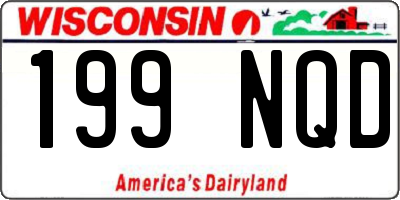 WI license plate 199NQD