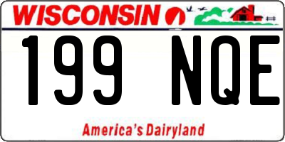 WI license plate 199NQE