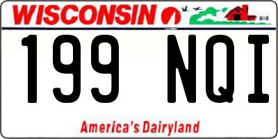 WI license plate 199NQI