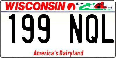 WI license plate 199NQL