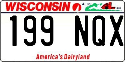 WI license plate 199NQX