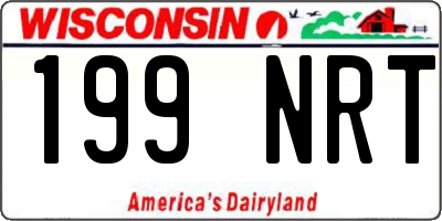 WI license plate 199NRT