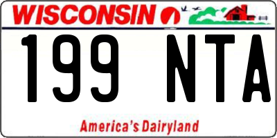 WI license plate 199NTA
