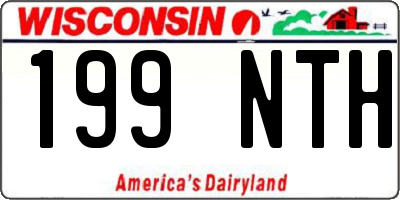 WI license plate 199NTH