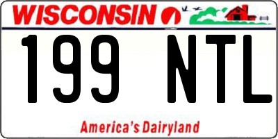 WI license plate 199NTL