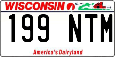 WI license plate 199NTM