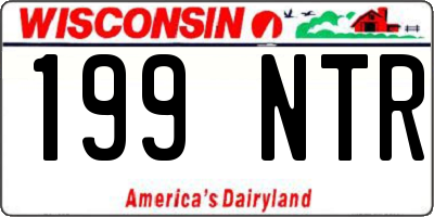 WI license plate 199NTR