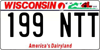 WI license plate 199NTT