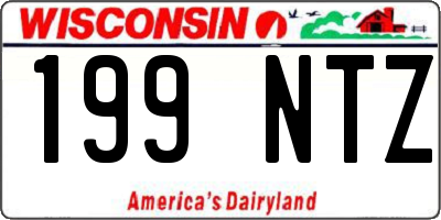 WI license plate 199NTZ