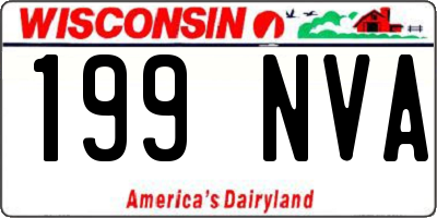WI license plate 199NVA