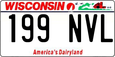 WI license plate 199NVL