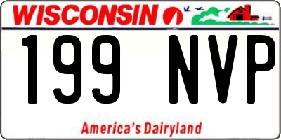 WI license plate 199NVP