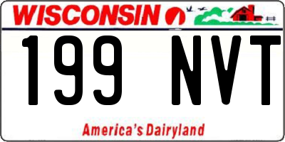 WI license plate 199NVT