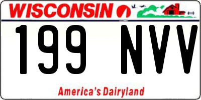 WI license plate 199NVV