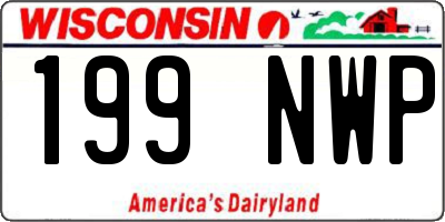WI license plate 199NWP