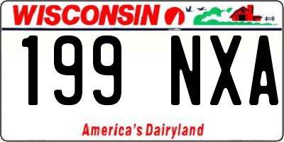 WI license plate 199NXA