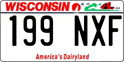 WI license plate 199NXF