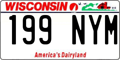 WI license plate 199NYM
