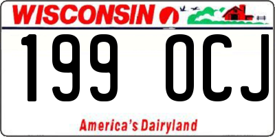 WI license plate 199OCJ