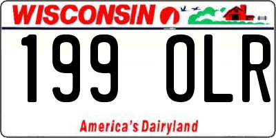 WI license plate 199OLR