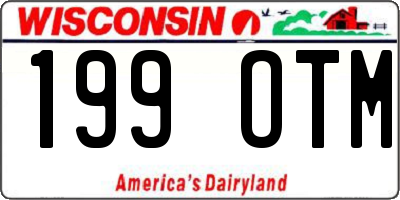 WI license plate 199OTM