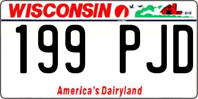WI license plate 199PJD