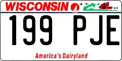 WI license plate 199PJE