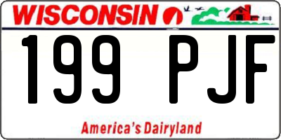 WI license plate 199PJF