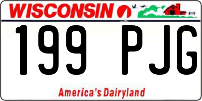 WI license plate 199PJG