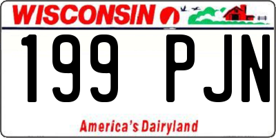 WI license plate 199PJN
