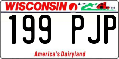 WI license plate 199PJP