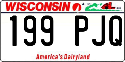 WI license plate 199PJQ
